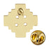 5/8 Inch Gold Jerusalem Cross Lapel Pin-Brooches & Lapel Pins-Lapel Pin Corner