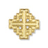 5/8 Inch Gold Jerusalem Cross Lapel Pin-Brooches & Lapel Pins-Lapel Pin Corner