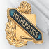 5/8 Inch Gold "Mathematics" with Torch and Wreath Enameled Lapel Pin-Brooches & Lapel Pins-Lapel Pin Corner