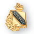5/8 Inch Gold "Merit" with Torch and Wreath Enameled Lapel Pin-Brooches & Lapel Pins-Lapel Pin Corner