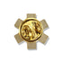 5/8 Inch Gold Paramedic Insignia Enameled Lapel Pin-Brooches & Lapel Pins-Lapel Pin Corner