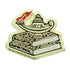 5/8 Inch Lamp of Learning with Books Enameled Lapel Pin-Brooches & Lapel Pins-Lapel Pin Corner