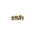 5/8 x 1/4 Inch Gold Enameled Effort Lapel Pin-Brooches & Lapel Pins-Lapel Pin Corner