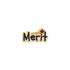 5/8 x 5/16 Inch Gold Enameled Merit Lapel Pin-Brooches & Lapel Pins-Lapel Pin Corner