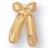 7/16 Inch Gold Dance Slippers Chenille Pin-Brooches & Lapel Pins-Lapel Pin Corner