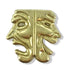 7/16 Inch Gold Two-Faced Drama Mask Chenille Pin-Brooches & Lapel Pins-Lapel Pin Corner