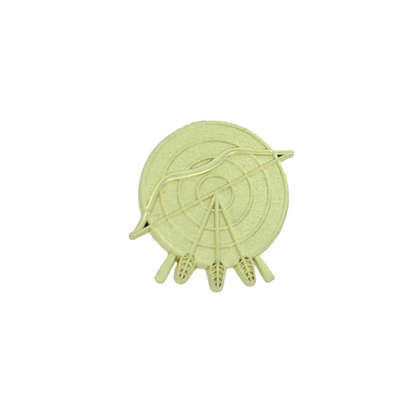 7/8 Inch Gold Archery Chenille Pin-Brooches & Lapel Pins-Lapel Pin Corner