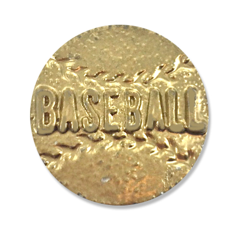 7/8 Inch Gold Baseball Chenille Pin-Brooches & Lapel Pins-Lapel Pin Corner