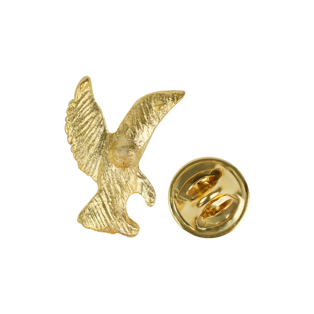 7/8 Inch Gold Eagle Lapel Pin-Brooches & Lapel Pins-Lapel Pin Corner