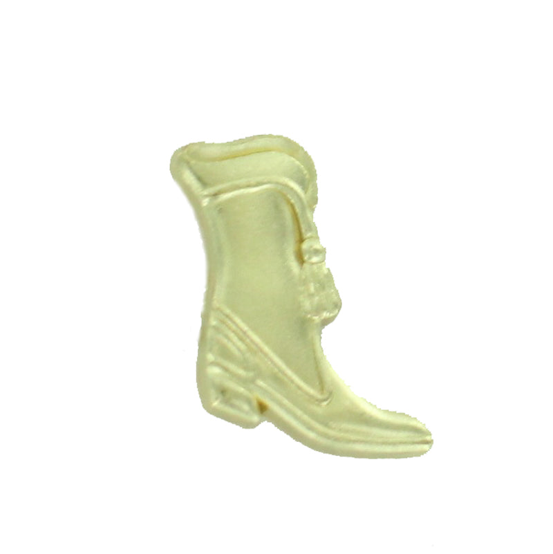 7/8 Inch Gold Majorette Boot Chenille Pin-Brooches & Lapel Pins-Lapel Pin Corner