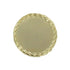 7/8 Inch Gold Plain Insert Medal with Bordered Wreath Lapel Pin-Brooches & Lapel Pins-Lapel Pin Corner