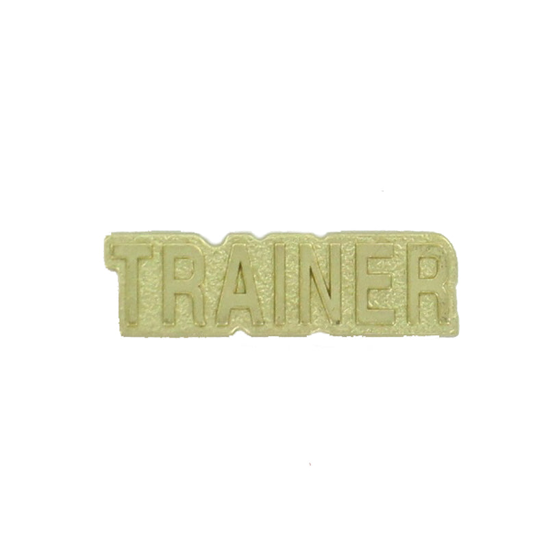 7/8 Inch Gold Trainer Chenille Pin-Brooches & Lapel Pins-Lapel Pin Corner