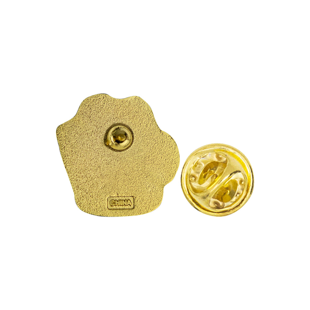 7/8 Inch Paw Print Enameled Lapel Pin-Brooches & Lapel Pins-Lapel Pin Corner