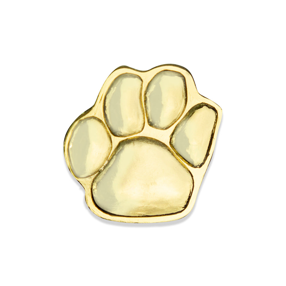 7/8 Inch Paw Print Enameled Lapel Pin-Brooches & Lapel Pins-Lapel Pin Corner