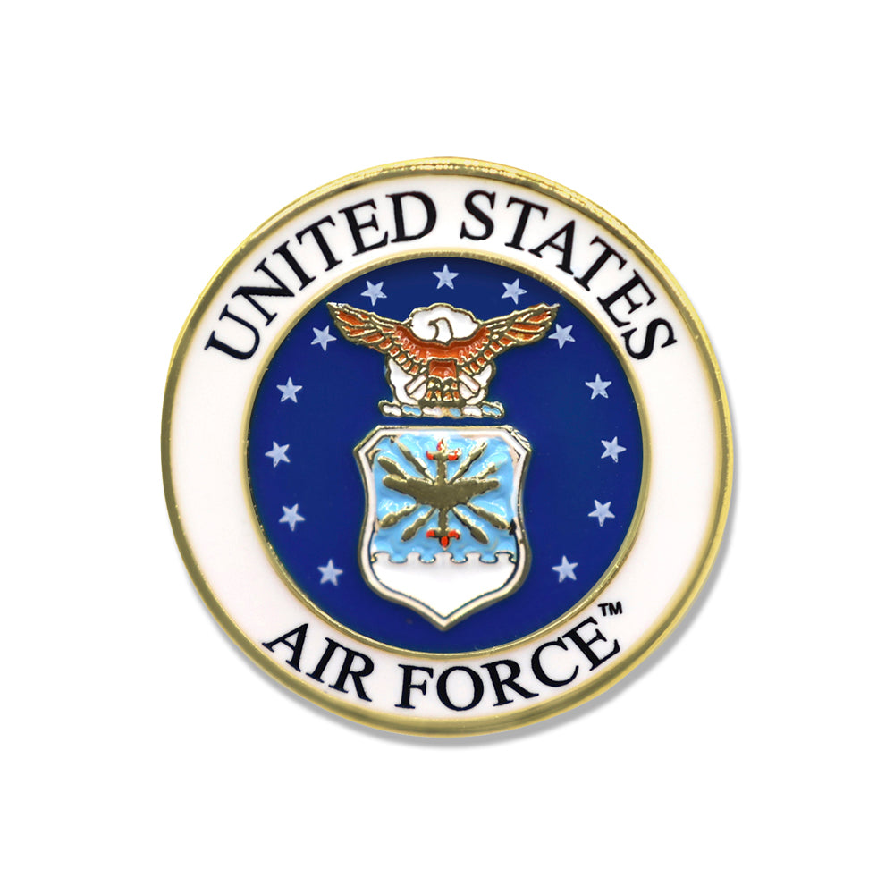 7/8 Inch United States Air Force Lapel Pin-Brooches & Lapel Pins-Lapel Pin Corner
