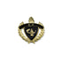 1 Inch Gold "4.0" Grade with Lamp of Learning and Wreaths Enameled Lapel Pin-Brooches & Lapel Pins-Lapel Pin Corner
