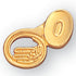 3/4 Inch Gold Musical Sousaphone Lapel Pin-Brooches & Lapel Pins-Lapel Pin Corner